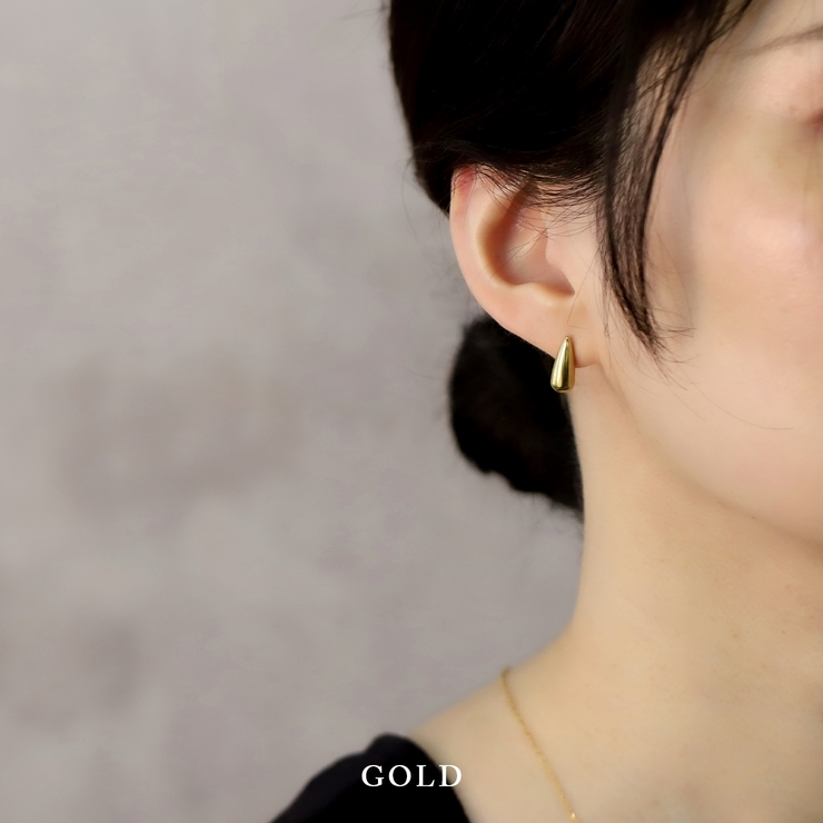 ピアス ドロップピアスしずく型シンプル大人カワイイオールステンレス アクセサリー | ボディピアス専門店凛RIN | 詳細画像5 