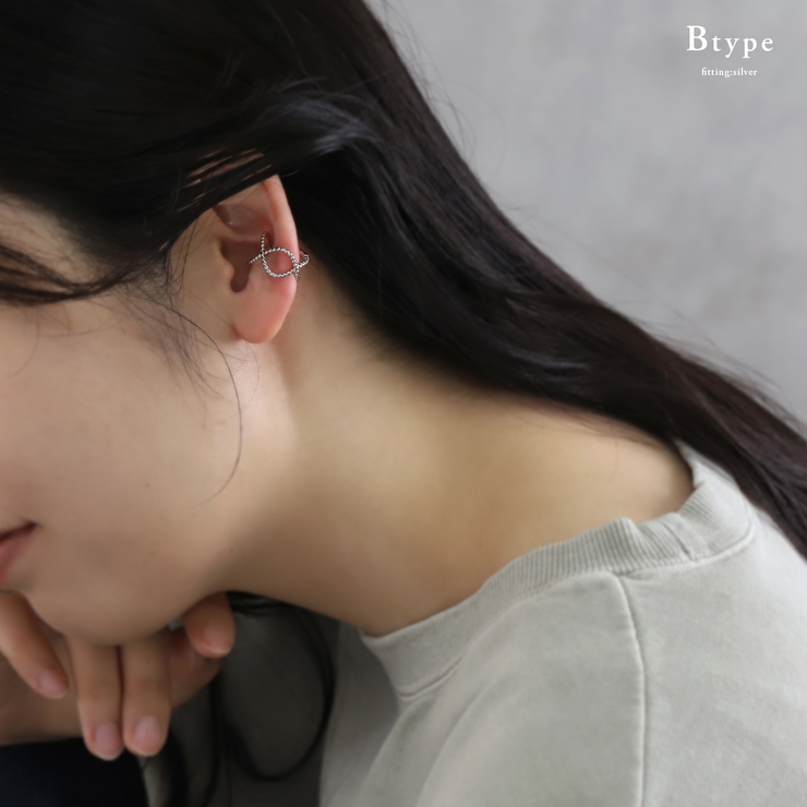 イヤーカフ ツイストクロスニッケルフリーリング アクセサリー | ボディピアス専門店凛RIN | 詳細画像8 