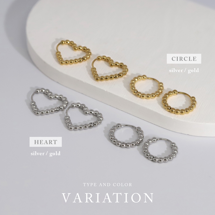 ピアス メタルボールハートリング金属アレルギー対応 アクセサリー | ボディピアス専門店凛RIN | 詳細画像15 