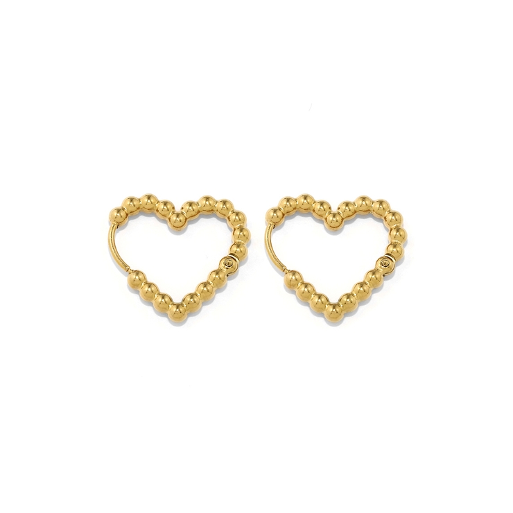 ハート・ゴールド | ピアス メタルボールハートリング金属アレルギー対応 アクセサリー | ボディピアス専門店凛RIN