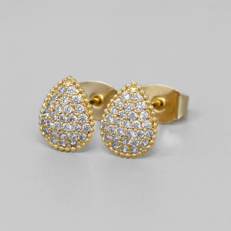 ゴールド | ピアス ドロップしずくティアドロップビジュージュエル アクセサリー | ボディピアス専門店凛RIN