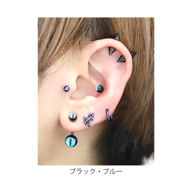 キャッチボディピアス 目ねこ猫ネコ ボディピ | ボディピアス専門店凛RIN | 詳細画像6 