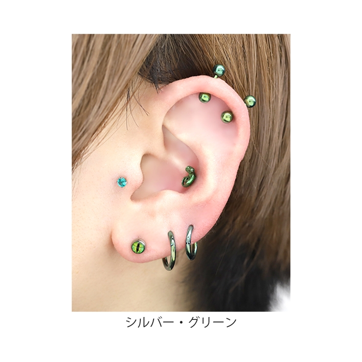 キャッチボディピアス 目ねこ猫ネコ ボディピ | ボディピアス専門店凛RIN | 詳細画像8 