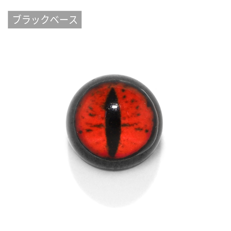 ブラック・レッド | キャッチボディピアス 目ねこ猫ネコ ボディピ | ボディピアス専門店凛RIN