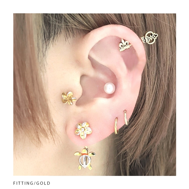 14G へそピアス ハワイアンジュエリー