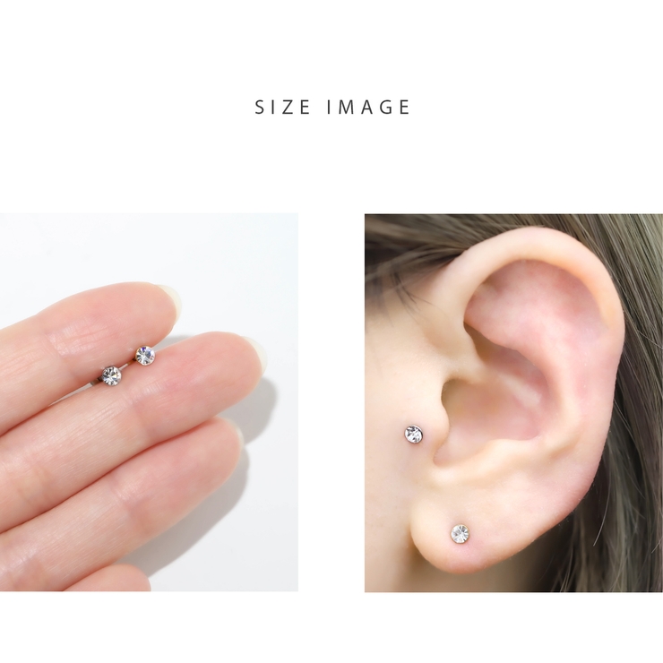 軟骨ピアス 一粒ジュエル小さめシンプルベーシック ボディピアス | ボディピアス専門店凛RIN | 詳細画像6 