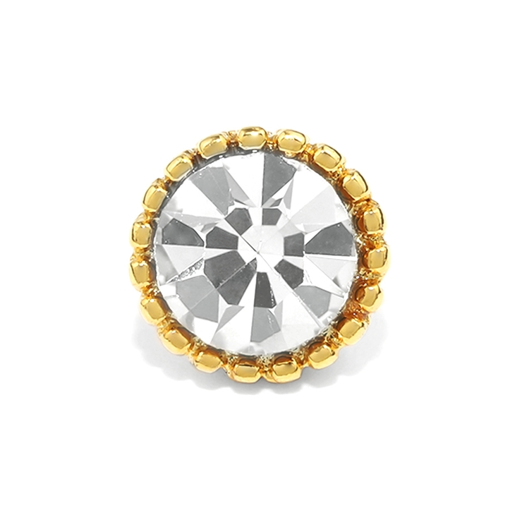 ゴールド・クリア | ボディピアス ジュエル ストレートバーベル | ボディピアス専門店凛RIN