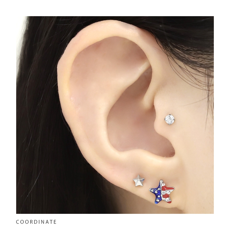 軟骨ピアス アメリカUSA星条旗スタージュエル ボディピアス | ボディピアス専門店凛RIN | 詳細画像4 