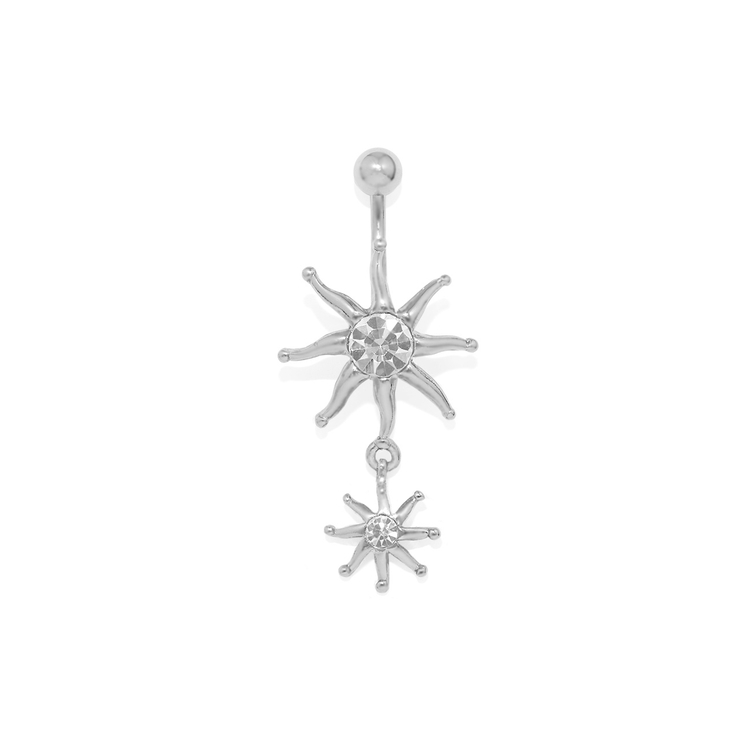 クリア | 軟骨ピアス 太陽サンギラギラかっこいいスタイリッシュ黒クリア ボディピアス | ボディピアス専門店凛RIN