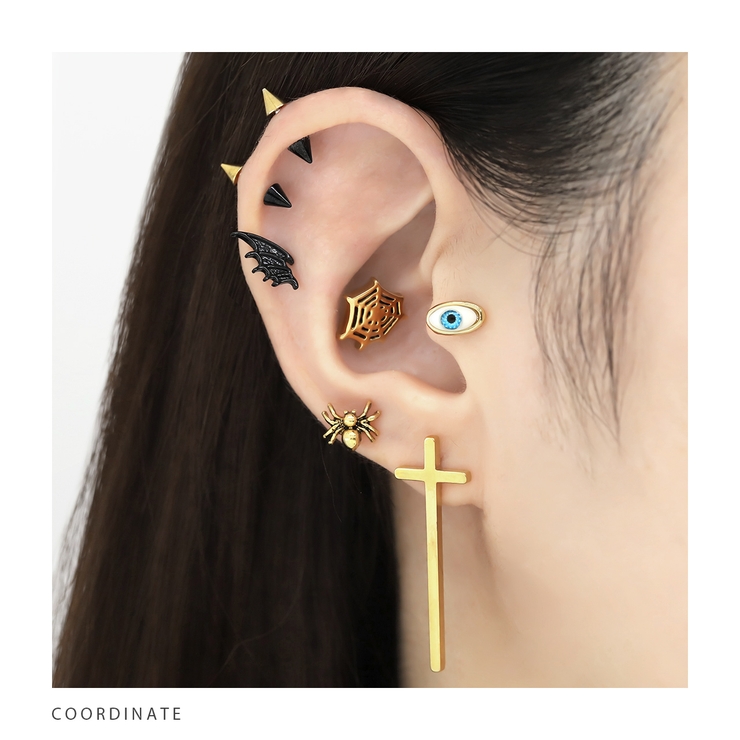 軟骨ピアス 目玉眼球金属アレルギー青い目瞳孔イービルEYEハロウィン ボディピア… | ボディピアス専門店凛RIN | 詳細画像5 