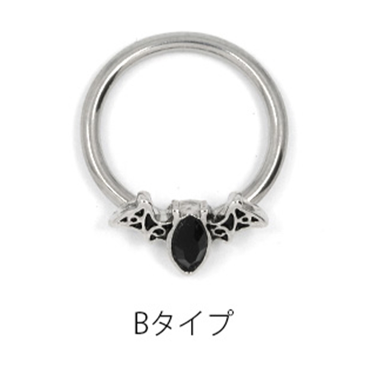 Bタイプ | ビーズリング ハロウィン リングピアス | ボディピアス専門店凛RIN