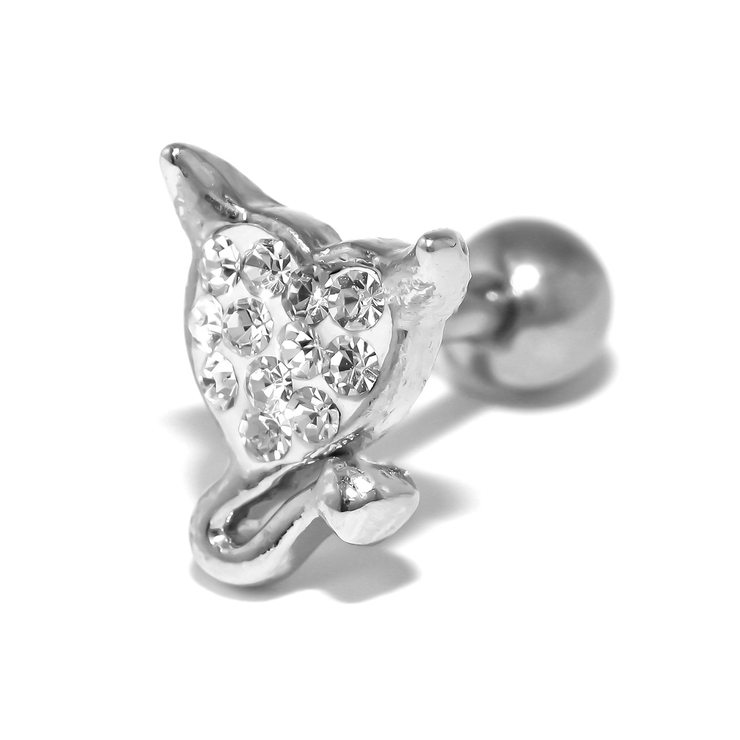 軟骨ピアスデビルハート heart悪魔キュートしっぽ ストレートバーベルボディピ… | ボディピアス専門店凛RIN | 詳細画像10 