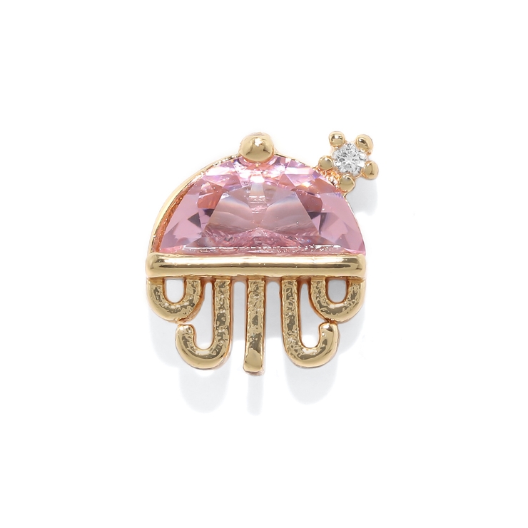 クラゲ・ゴールド | 軟骨ピアス 海エビカニタコクラゲクジラエンゼルフィッシュキュービックジルコニア … | ボディピアス専門店凛RIN