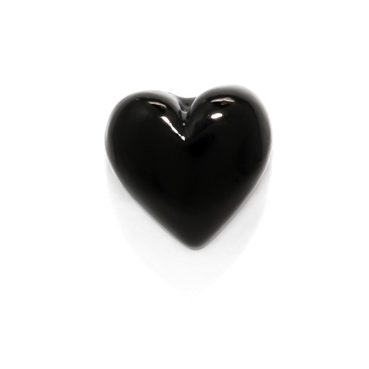 ブラック | キャッチ ハートかわいいぷっくりカスタマイズ自在ブラックレッドピンクゴールド | ボディピアス専門店凛RIN