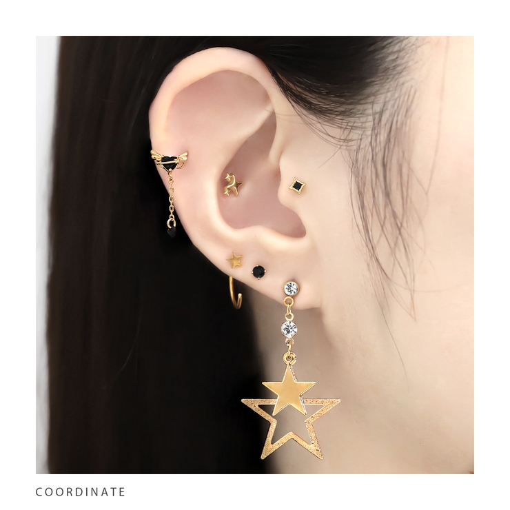 ボディピアス 星チャーム付きスター宇宙 ボディーピアス | ボディピアス専門店凛RIN | 詳細画像5 