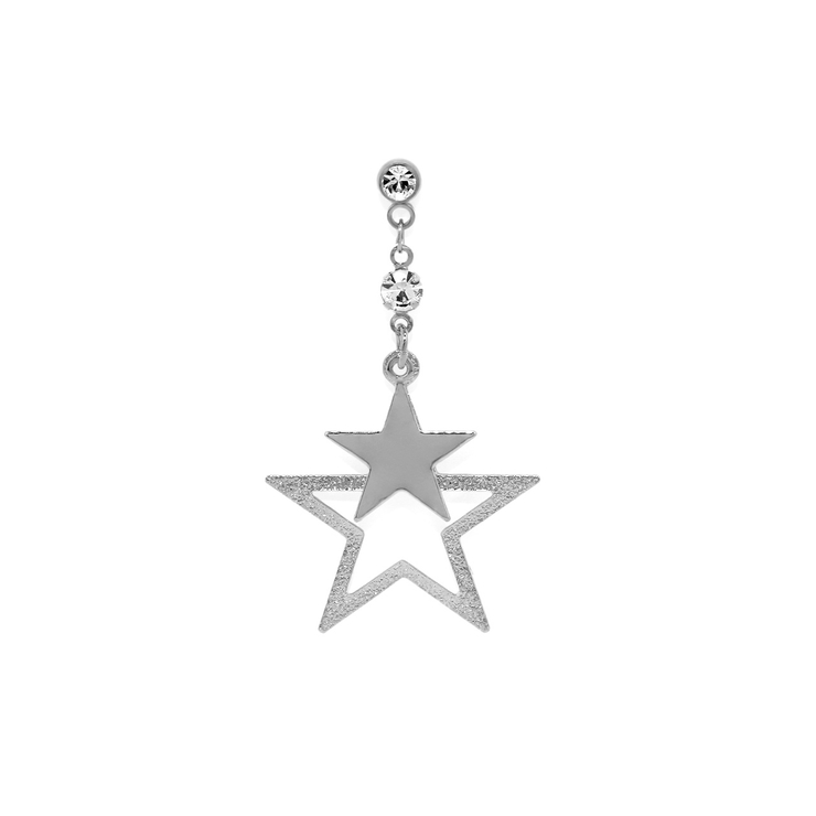 シルバー | ボディピアス 星チャーム付きスター宇宙 ボディーピアス | ボディピアス専門店凛RIN