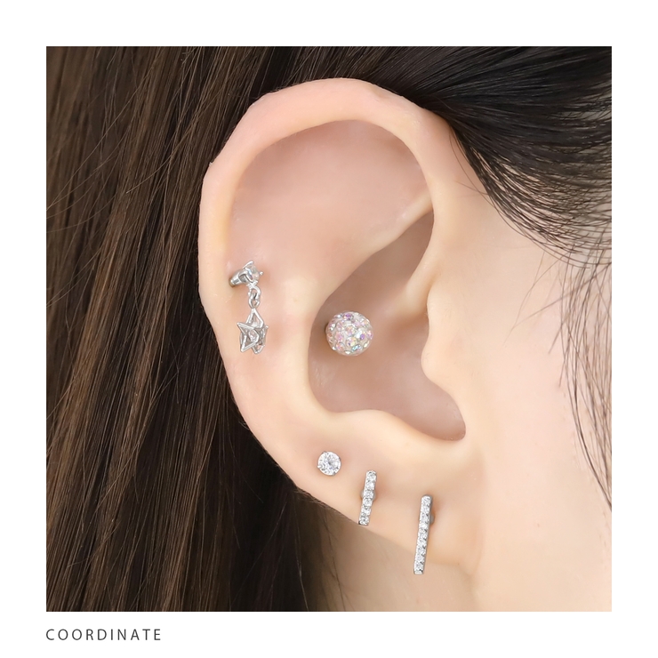 ボディピアス ジュエルバー上品 金属アレルギー対応サージカルステンレス | ボディピアス専門店凛RIN | 詳細画像4 