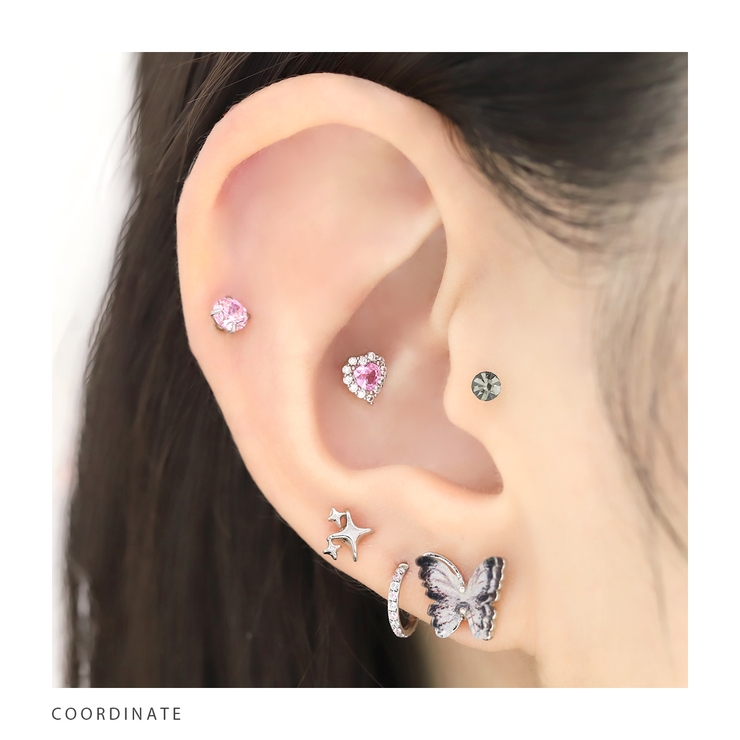 軟骨ピアス ひっかからないジュエルトラガスサージカルステンレスジルコニア | ボディピアス専門店凛RIN | 詳細画像24 