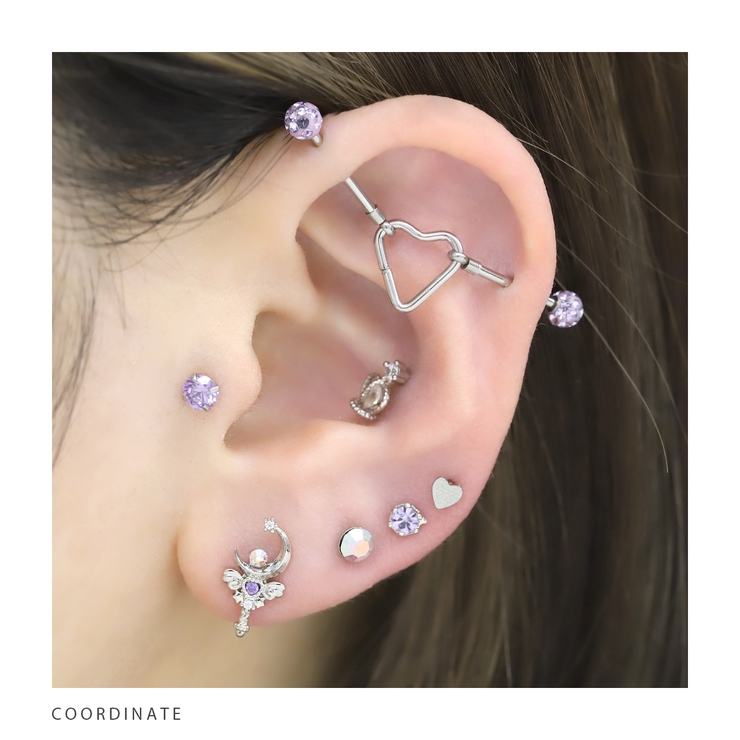 軟骨ピアス ひっかからないジュエルトラガスサージカルステンレスジルコニア | ボディピアス専門店凛RIN | 詳細画像26 