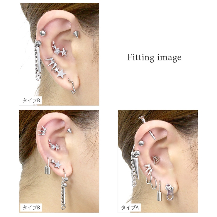 ボディピアス 16G 軟骨ピアス[品番：RINA0000374]｜ボディピアス