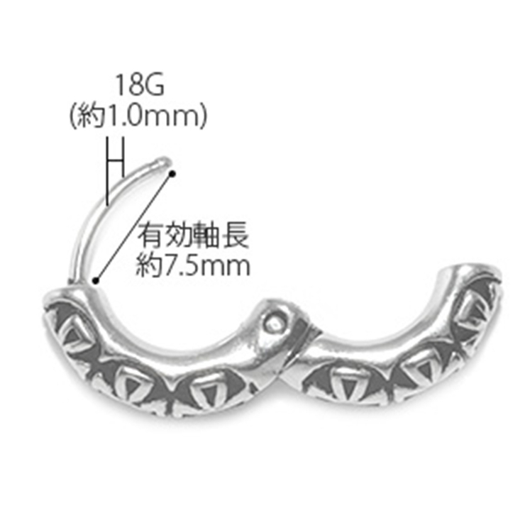 ステンレスピアス 18G ボディピアス | ボディピアス専門店凛RIN | 詳細画像9 