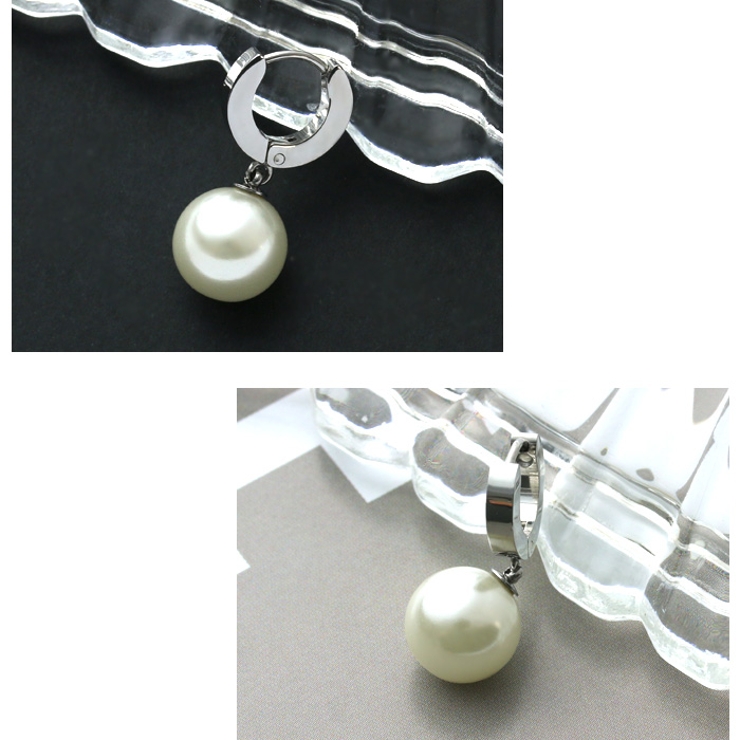 ステンレスピアス0038 パール フープ | ボディピアス専門店凛RIN | 詳細画像2 