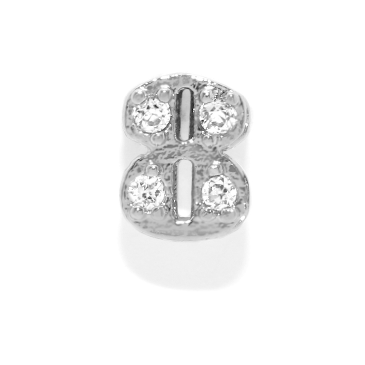 8 | 軟骨ピアス 数字ナンバー文字ジュエル0123456789数 ボディピアス | ボディピアス専門店凛RIN