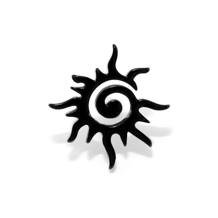 ブラック | 軟骨ピアス 太陽SUN夏かっこいいスタイリッシュステンレス金属アレルギー ボディ… | ボディピアス専門店凛RIN