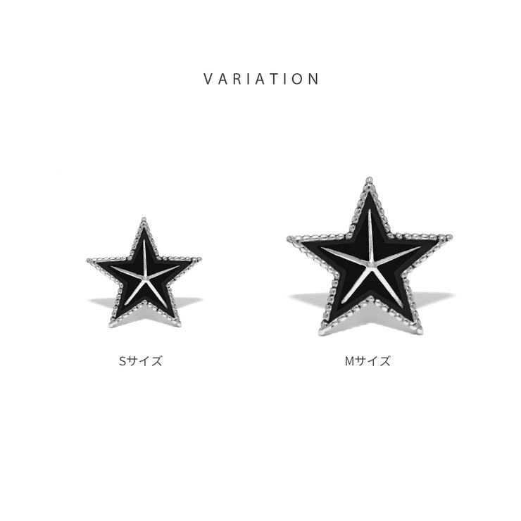 ボディピアス軟骨ピアスピアス スターブラックストレートバーベル サージカルステン… | ボディピアス専門店凛RIN | 詳細画像7 