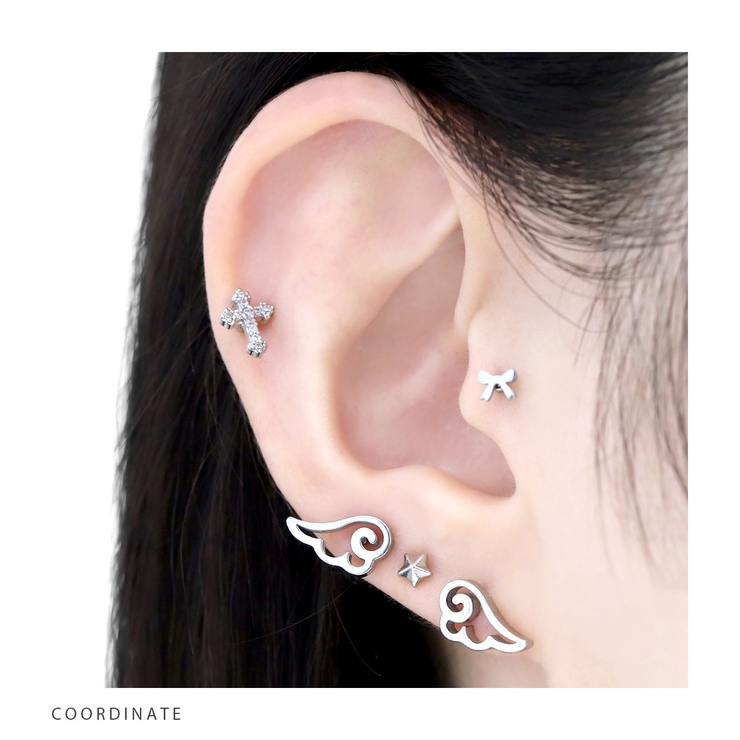 軟骨ピアス 天使悪魔翼羽エンジェルデビル ボディピアス | ボディピアス専門店凛RIN | 詳細画像8 