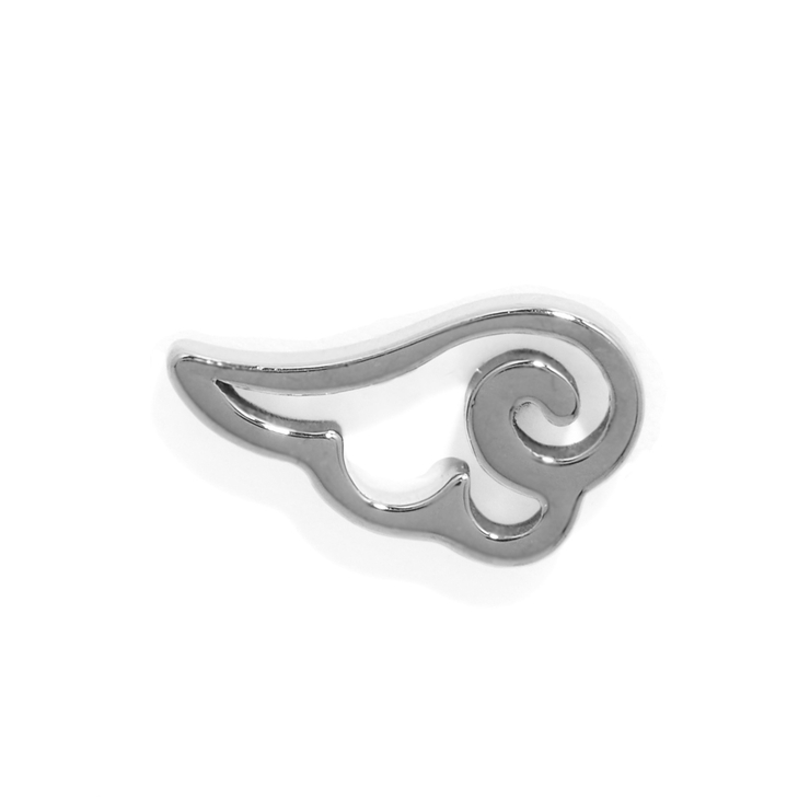 天使・シルバー(右耳) | 軟骨ピアス 天使悪魔翼羽エンジェルデビル ボディピアス | ボディピアス専門店凛RIN