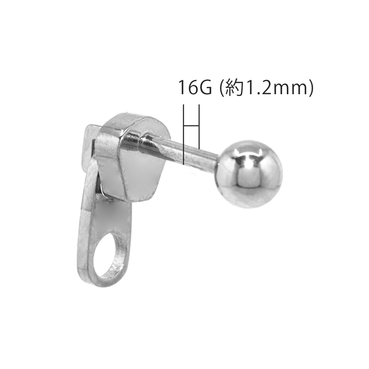 ボディピアス カブトムシセミ 軟骨ピアス | ボディピアス専門店凛RIN | 詳細画像13 