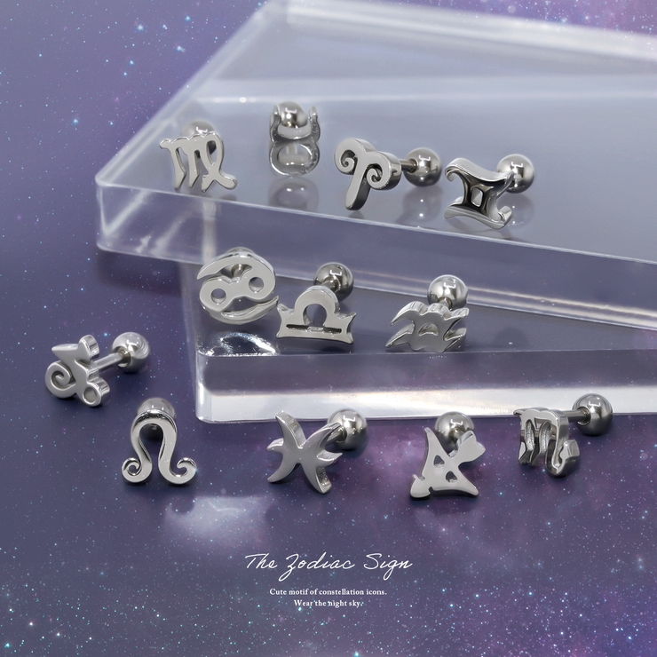 軟骨ピアス 星黄道12星座 zodiacsignサージカルステンレス | ボディピアス専門店凛RIN | 詳細画像2 