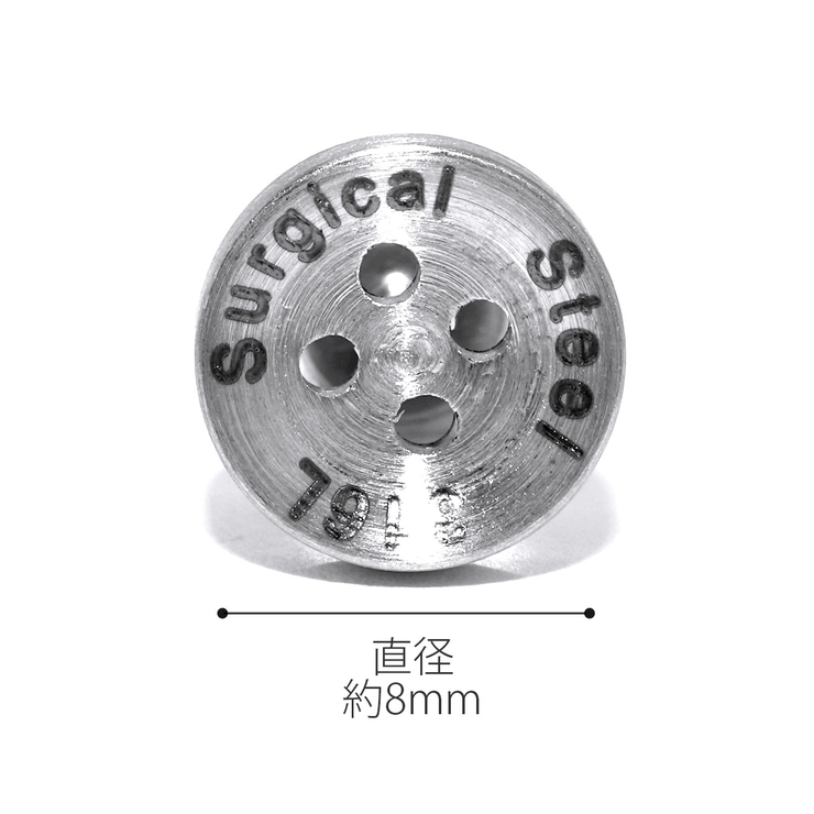 軟骨ピアス ボタン釦button ストレートバーベル | ボディピアス専門店凛RIN | 詳細画像8 