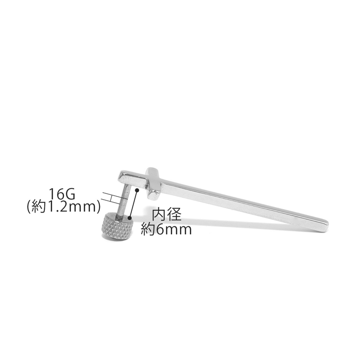 軟骨ピアス ロングクロス 十字架ハロウィンCROSSゴシック | ボディピアス専門店凛RIN | 詳細画像13 