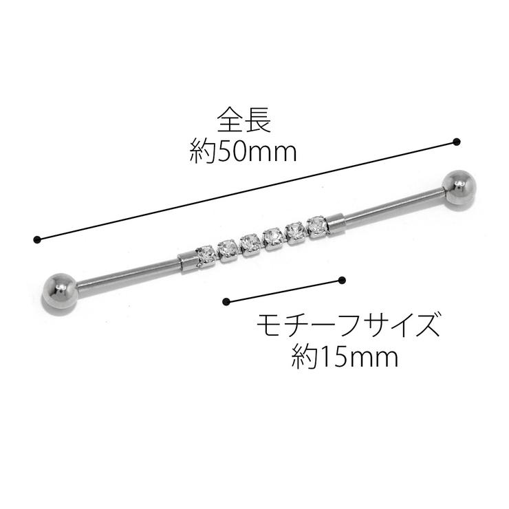 インダストリアル 軟骨ピアス ボディピアス | ボディピアス専門店凛RIN | 詳細画像11 