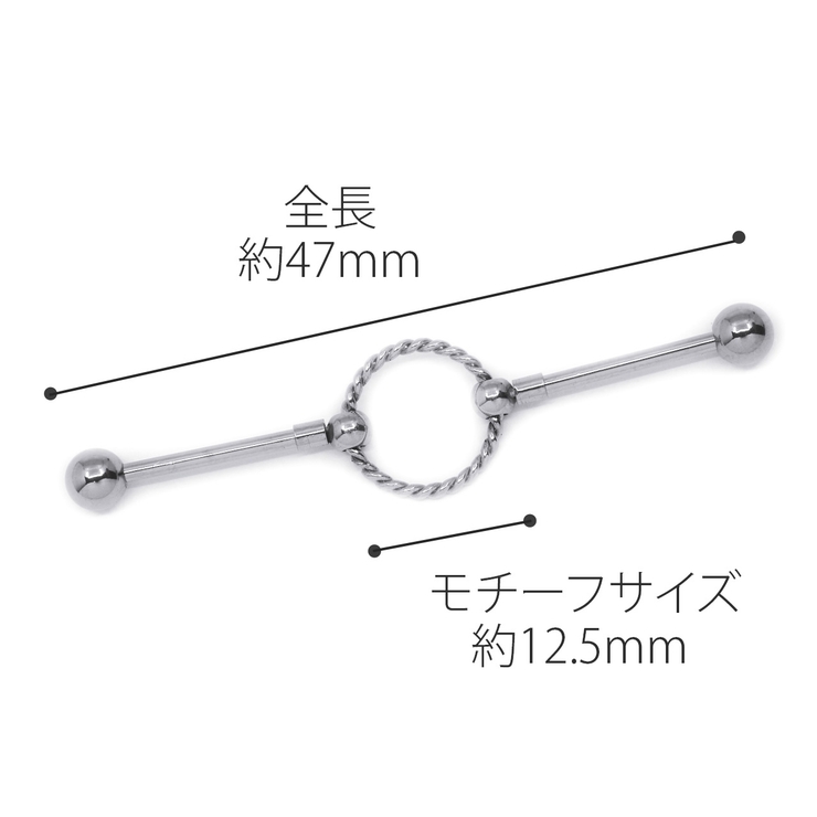 インダストリアル 軟骨ピアス ボディピアス | ボディピアス専門店凛RIN | 詳細画像19 