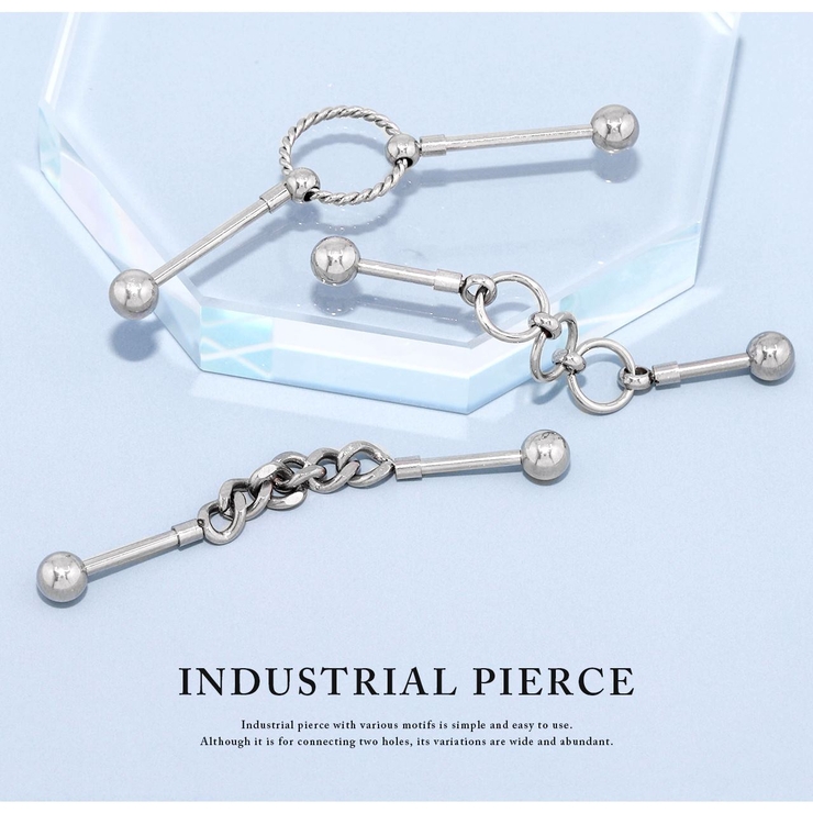 インダストリアル 軟骨ピアス ボディピアス | ボディピアス専門店凛RIN | 詳細画像2 
