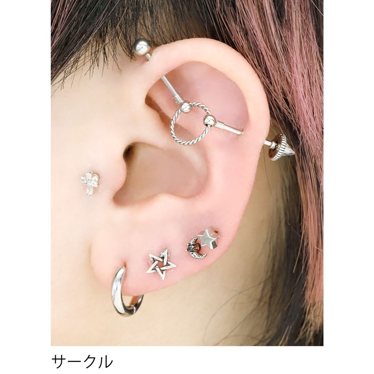 インダストリアル 軟骨ピアス ボディピアス | ボディピアス専門店凛RIN | 詳細画像8 
