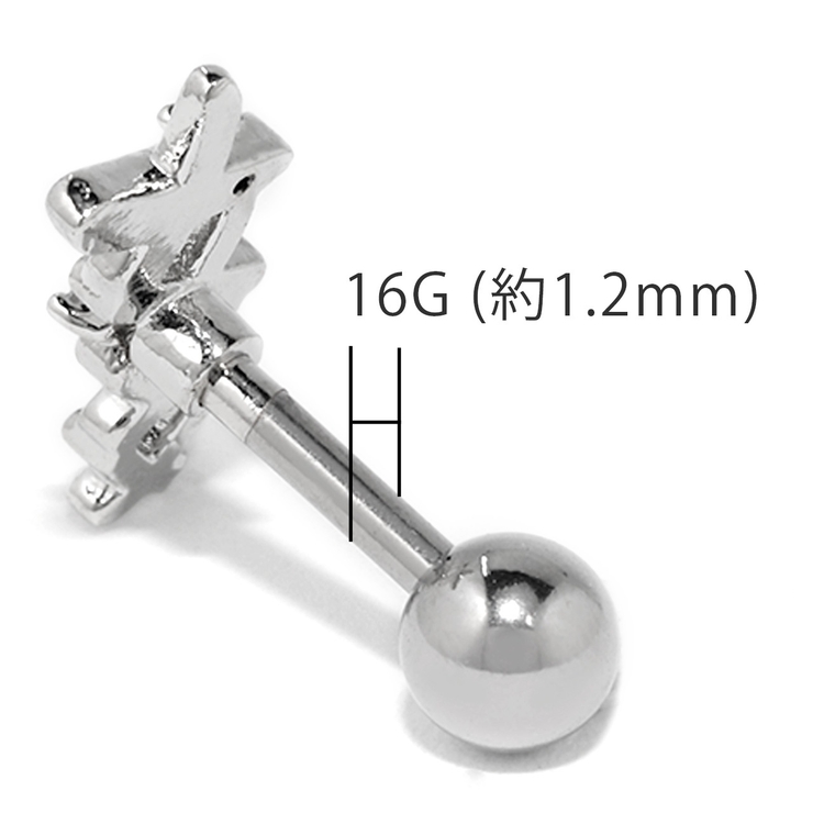 軟骨ピアス コルセットジュエル レースアップ編み上げストレートバーベルボディピア… | ボディピアス専門店凛RIN | 詳細画像13 