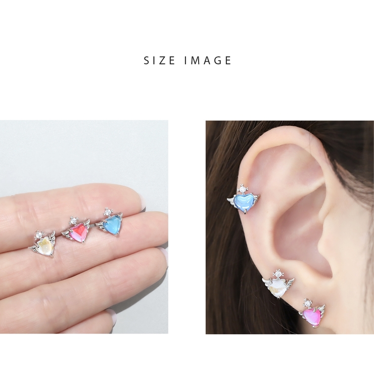 ボディピアス16G ハート羽翼 サージカルステンレス金属アレルギー対応 | ボディピアス専門店凛RIN | 詳細画像7 
