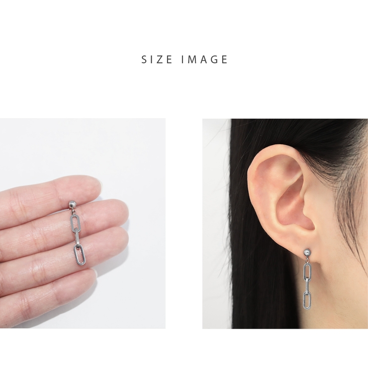 軟骨ピアス チェーン鎖クリップチェーンクール金属アレルギー対応揺れる ボディピア… | ボディピアス専門店凛RIN | 詳細画像6 