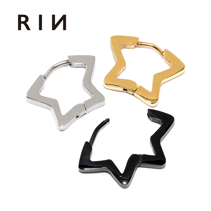 ステンレスピアス スター 星 | ボディピアス専門店凛RIN | 詳細画像1 