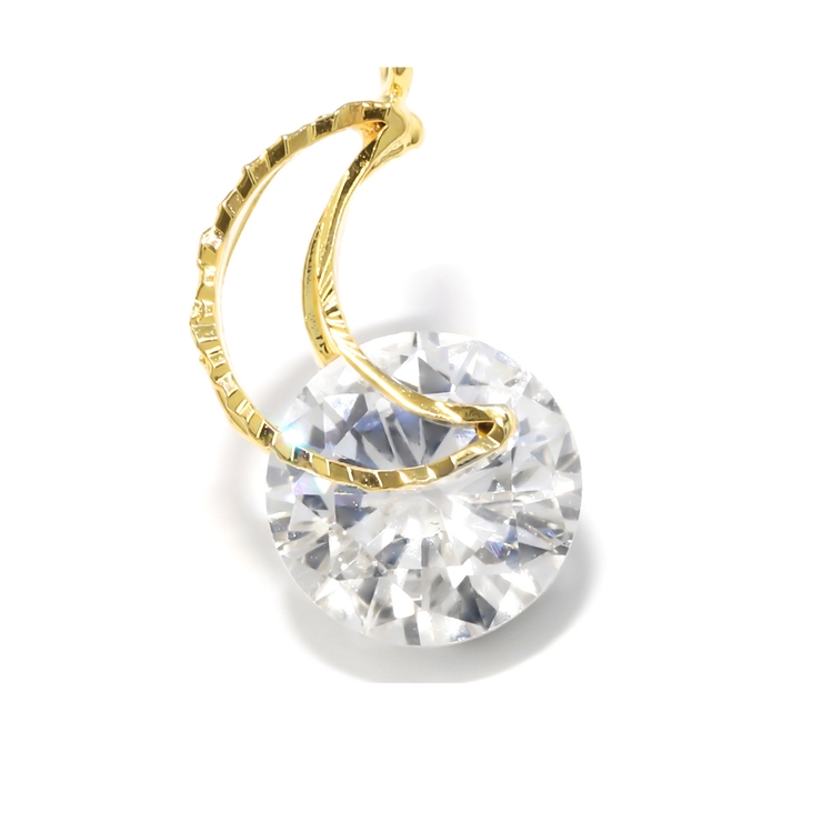 ムーンライト・クリア | チャーム星月ムーン シルバーキュービックジルコニアジュエル アレンジパーツ | ボディピアス専門店凛RIN