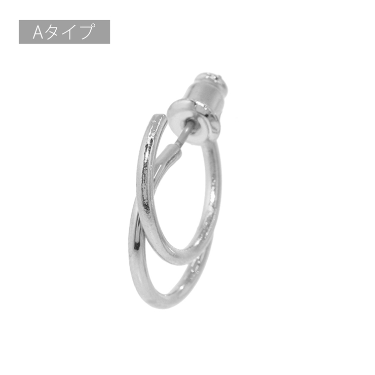 ファッションピアス フープピアス 2連フロントバック | ボディピアス専門店凛RIN | 詳細画像13 