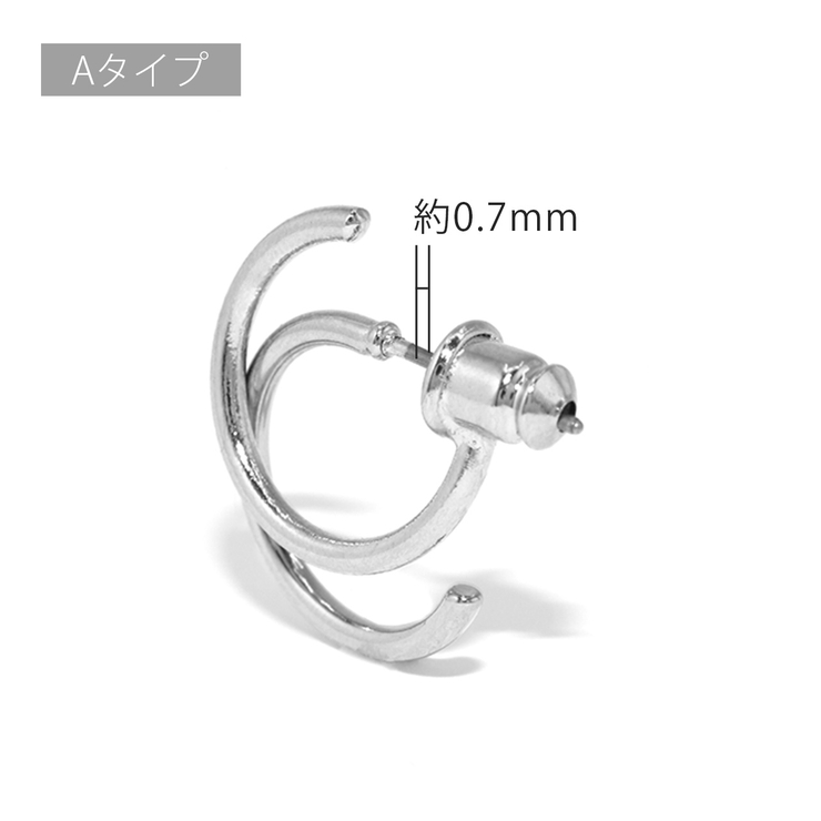 ファッションピアス フープピアス 2連フロントバック | ボディピアス専門店凛RIN | 詳細画像16 