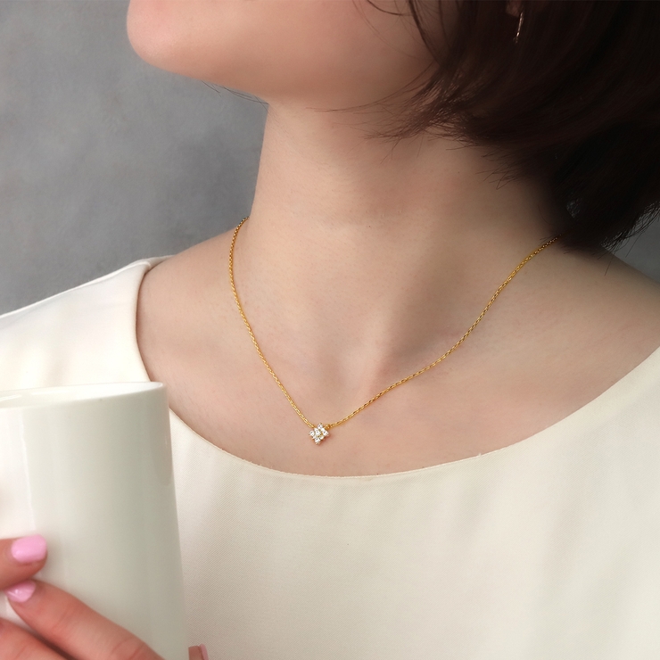 ネックレス キュービックジルコニアストーン上品 18金コーティング | ボディピアス専門店凛RIN | 詳細画像7 
