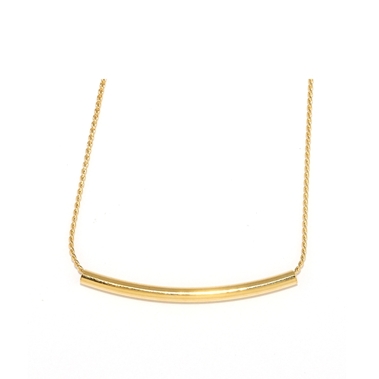Bタイプ・ゴールド | ネックレス シンプルキレイ チェーンストロービーズ | ボディピアス専門店凛RIN