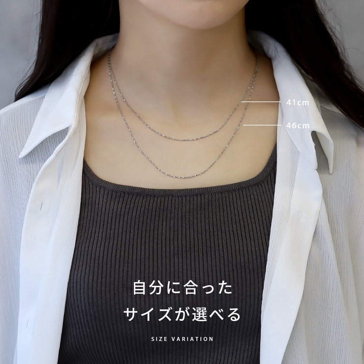 ネックレス キレイシンプルペタルチェーングリッターチェーン サージカルステンレス… | ボディピアス専門店凛RIN | 詳細画像7 