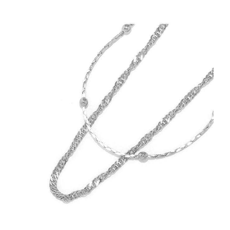 Bタイプ・シルバー | ネックレス チェーン レディース | ボディピアス専門店凛RIN